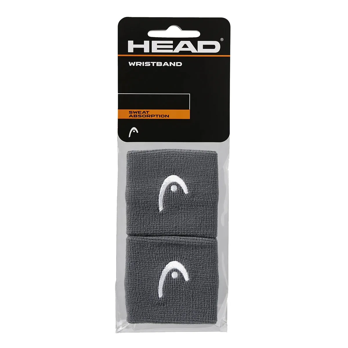 HEAD Anthracite 2.5" Wristbands