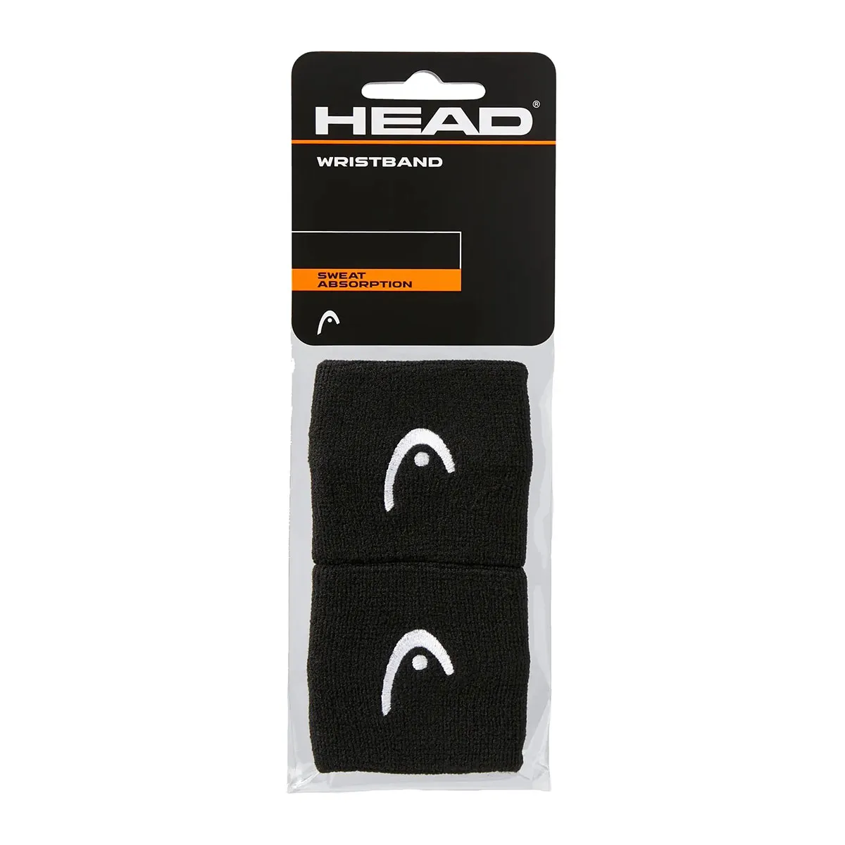 HEAD Black 2.5" Wristbands