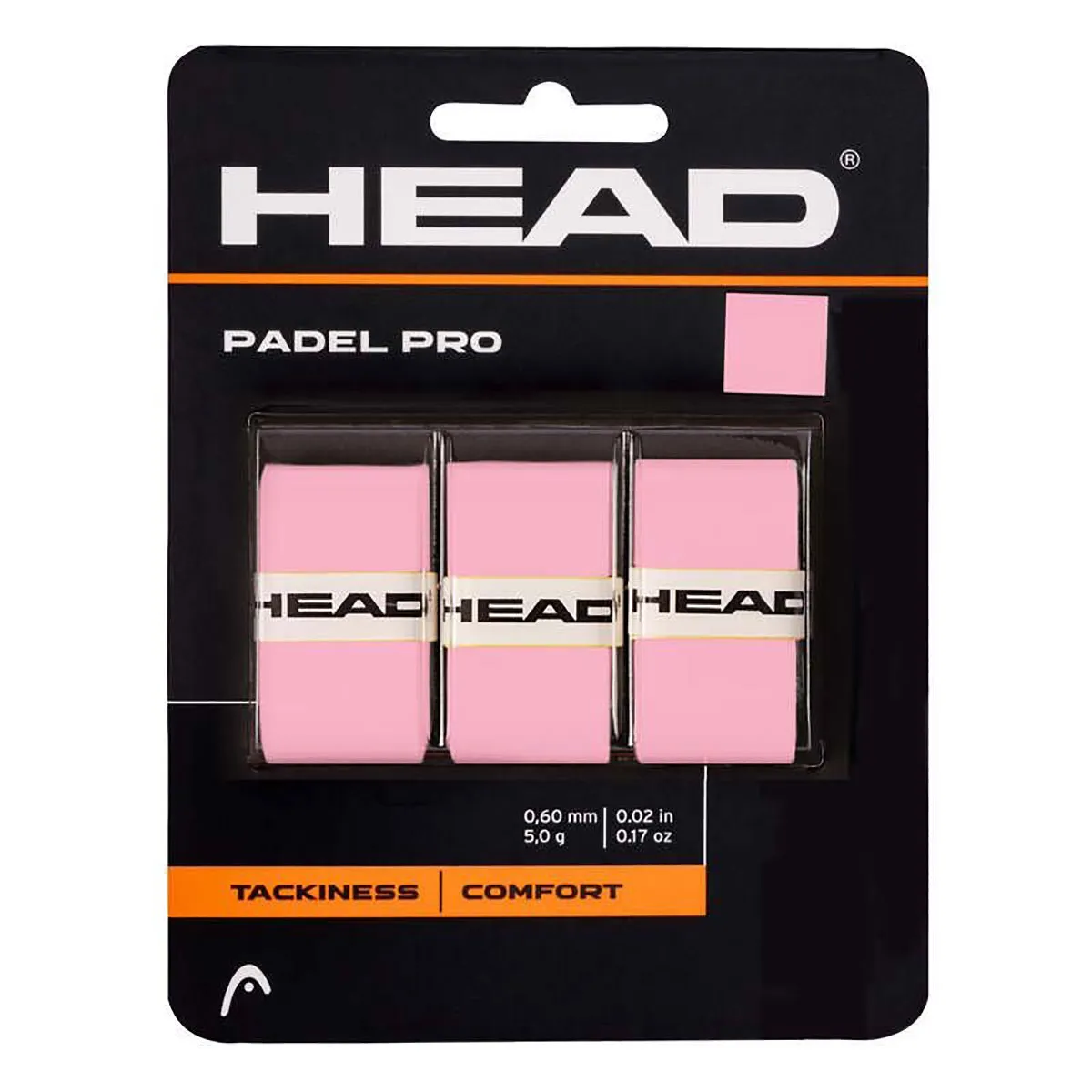 HEAD Padel Pro Pink Overgrip - Pack of 3