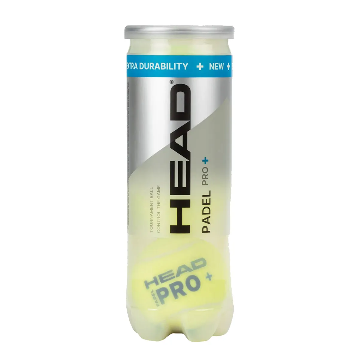 HEAD PRO+ Padel Balls - 3 Ball Tube