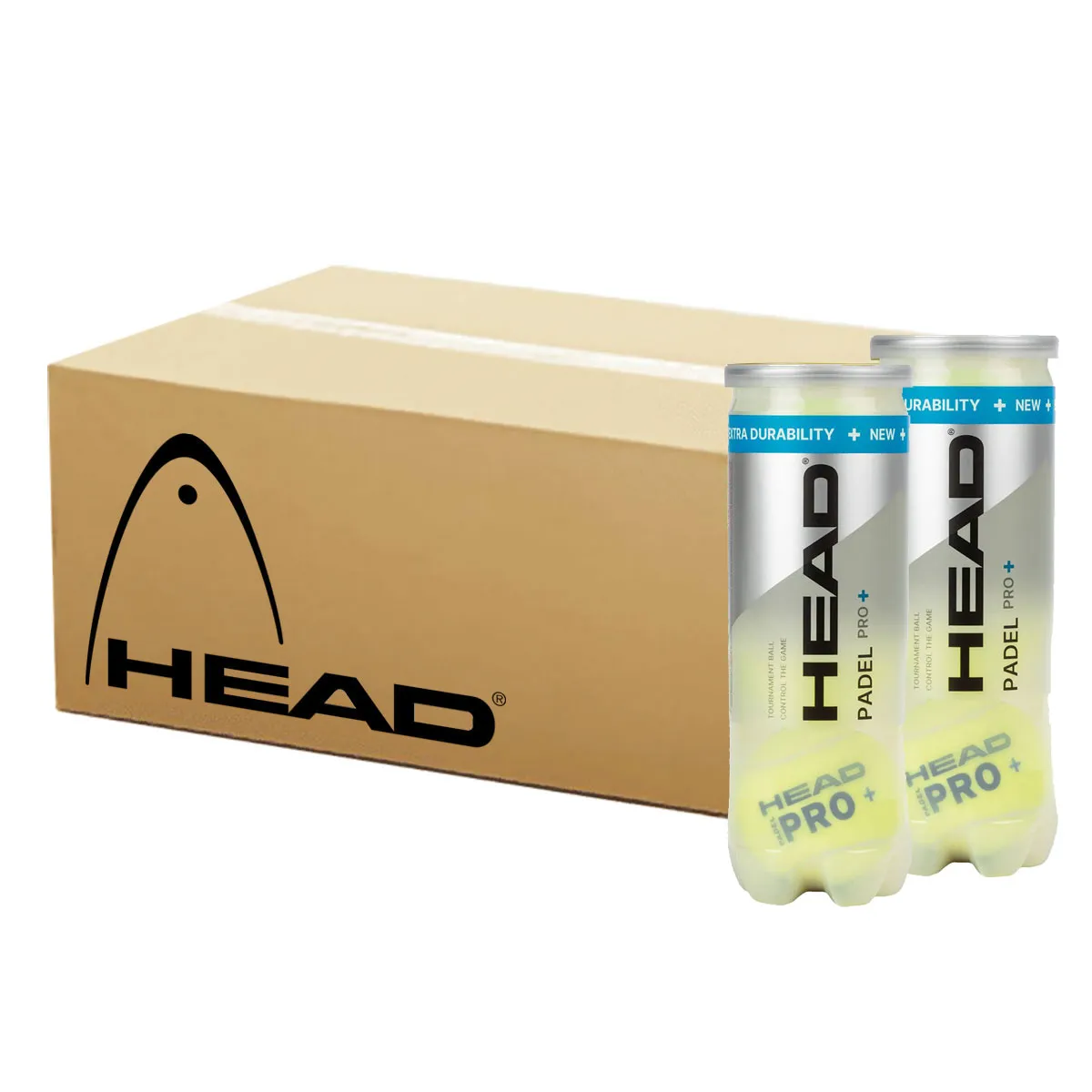 HEAD PRO+ Padel Balls - 3 Ball Tube x 24