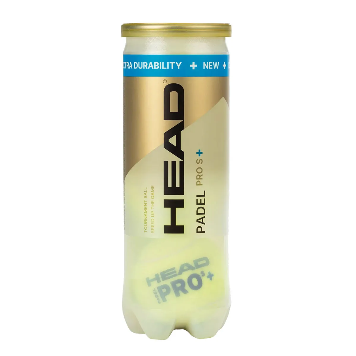 HEAD PRO S+ Padel Balls - 3 Ball Tube