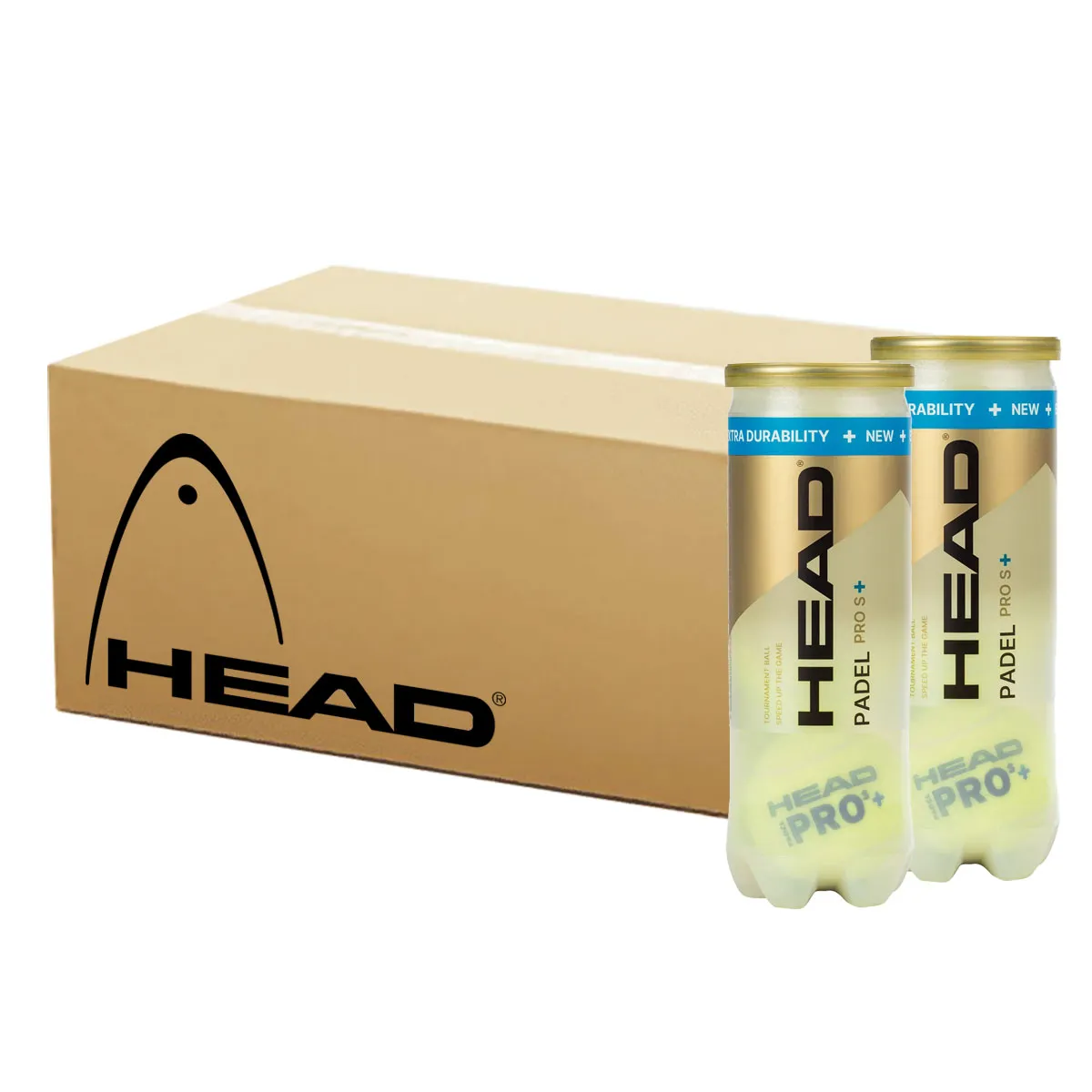 HEAD PRO S+ Padel Balls - 3 Ball Tube x 24