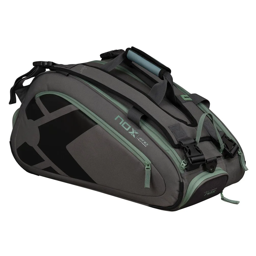 NOX AT10 Team Grey / Green Padel Racket Bag