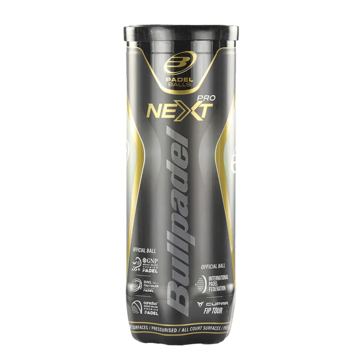 Bullpadel Next Pro FIP Padel Balls - 3 Ball Tube