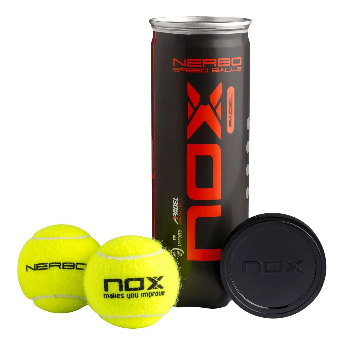NOX Nerbo Padel Balls - 3 Ball Tube