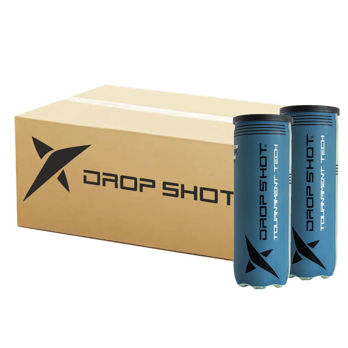 Drop Shot Padel Tournament Tech Balls - 3 Ball Tube x 24