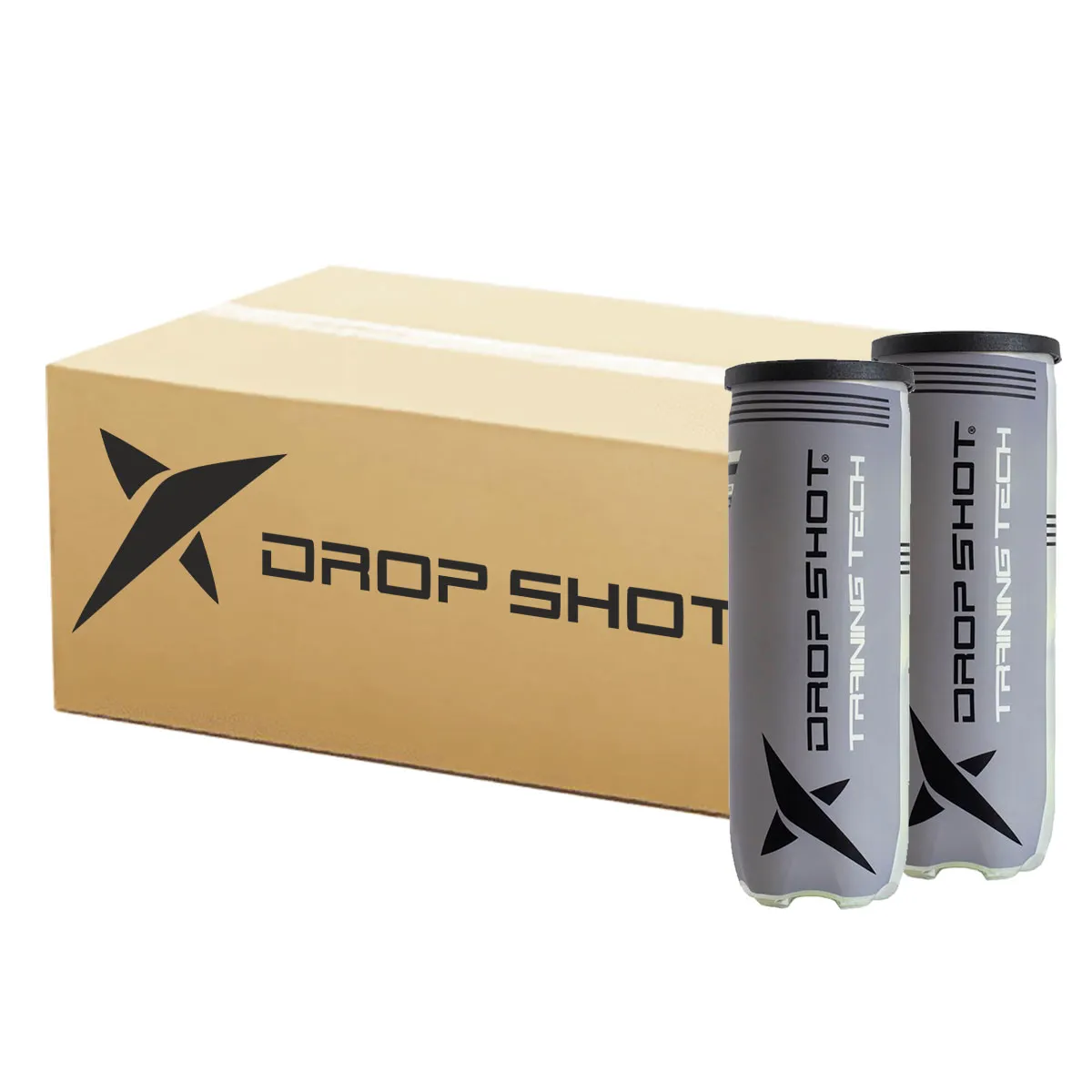 Drop Shot Padel Training Tech Padel Balls - 3 Ball Tube x 24