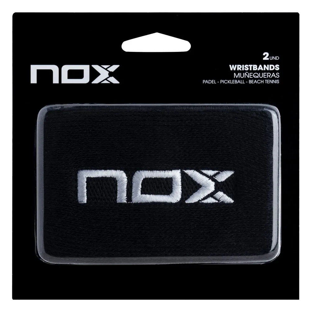 NOX Sports Wristbands Pack of 2 - Black / White