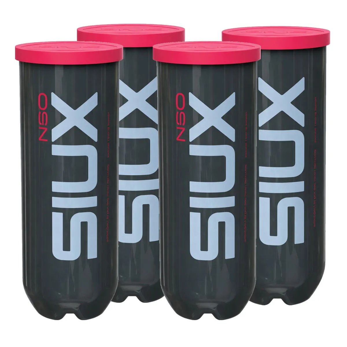 Siux Neo Padel Balls - 3 Ball Tube x 4