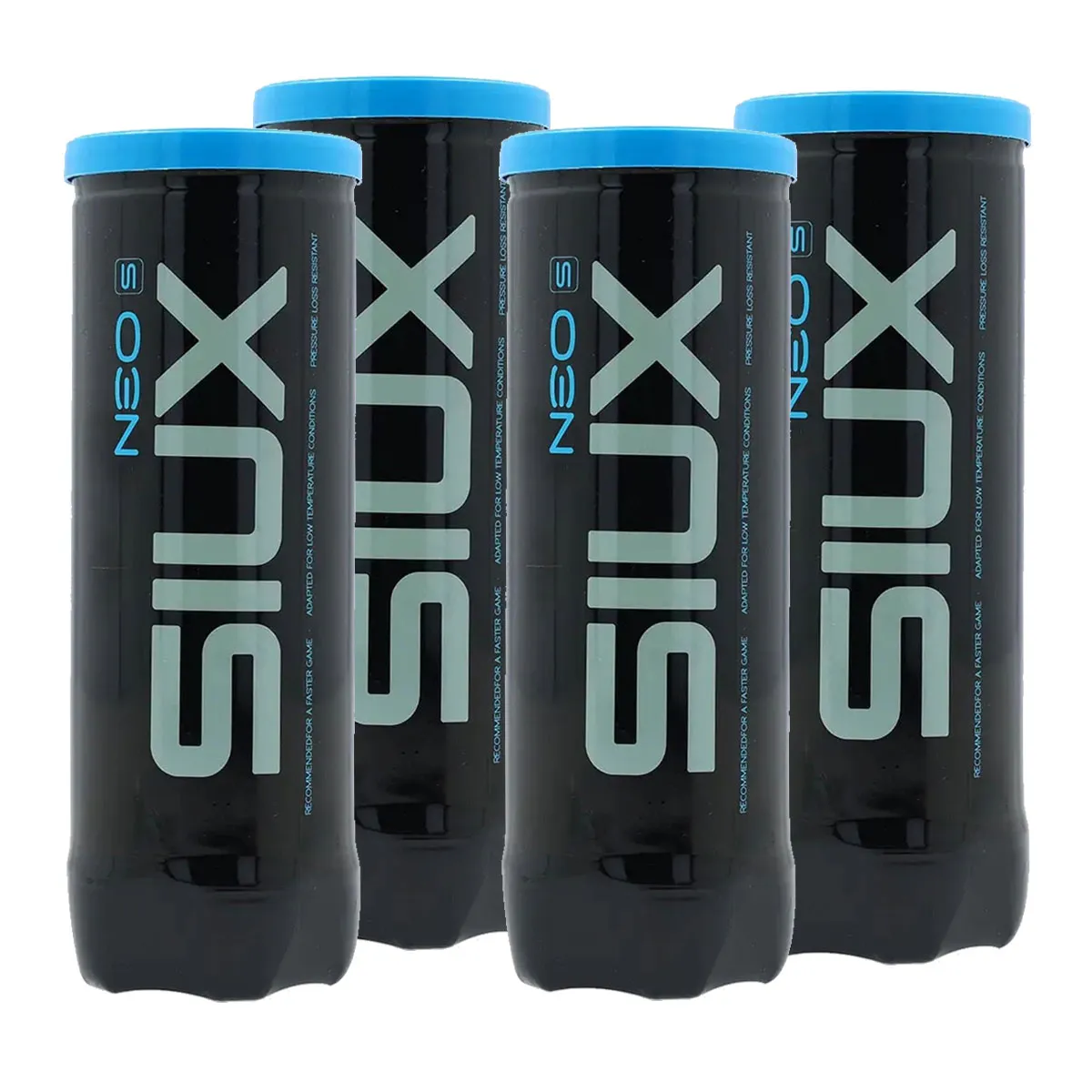 Siux Neo Speed Padel Balls - 3 Ball Tube x 4