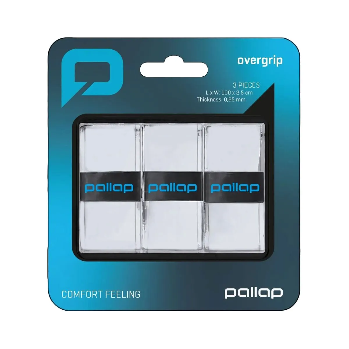 Pallap Comfort White Overgrip - 3 Pack