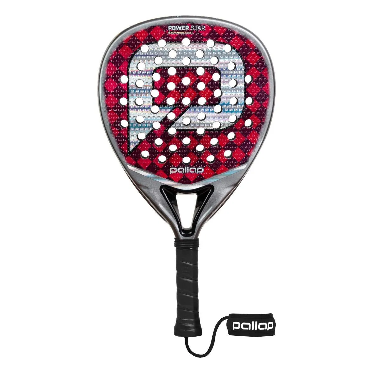 Pallap Power Star Silver / Red Padel Racket (2026)