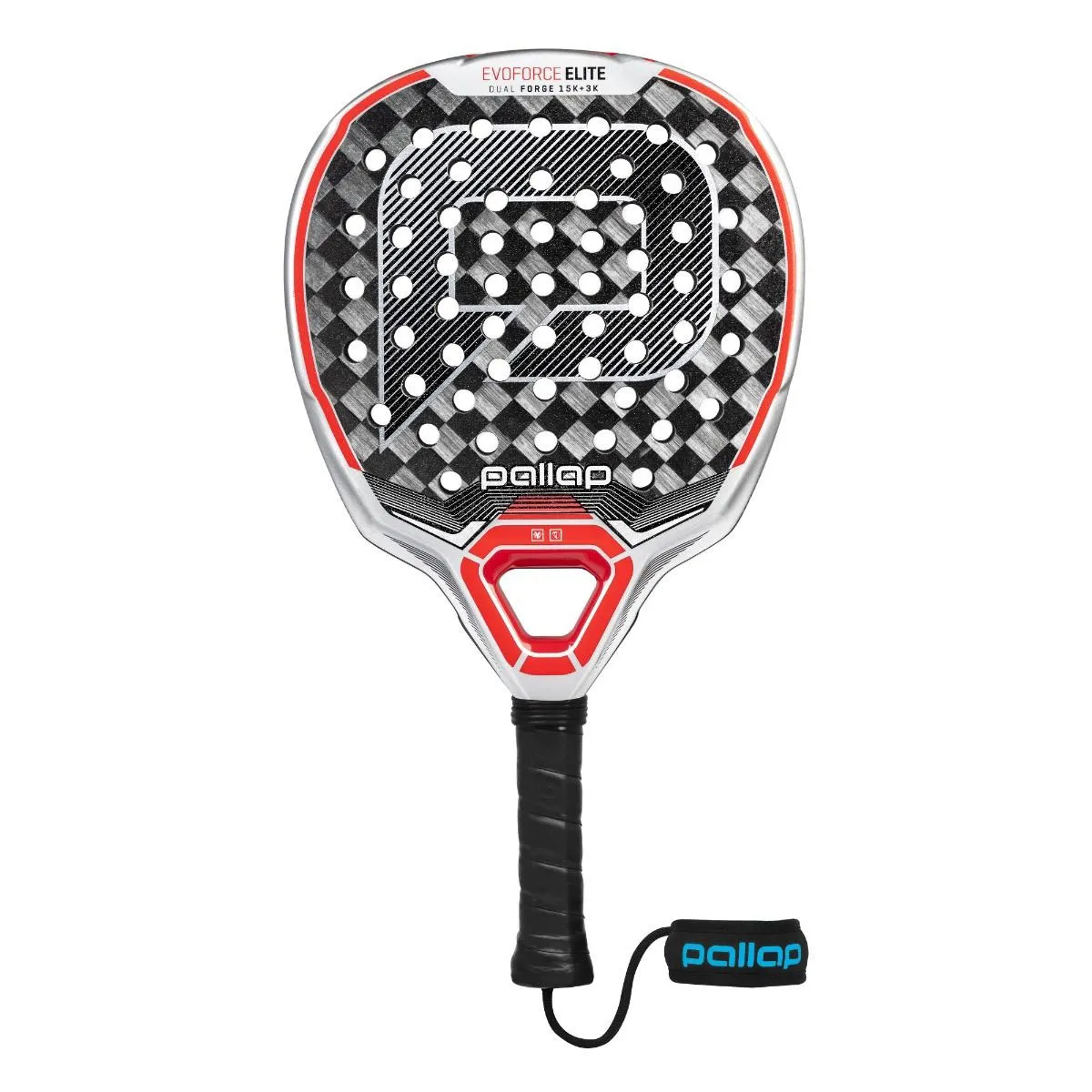 Pallap Evoforce Elite Silver / Black / Red Padel Racket