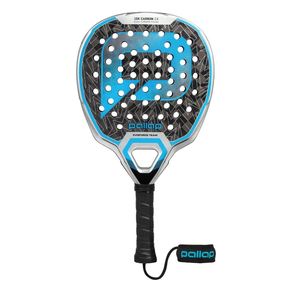 Pallap Evoforce Team Silver / Black / Blue Padel Racket