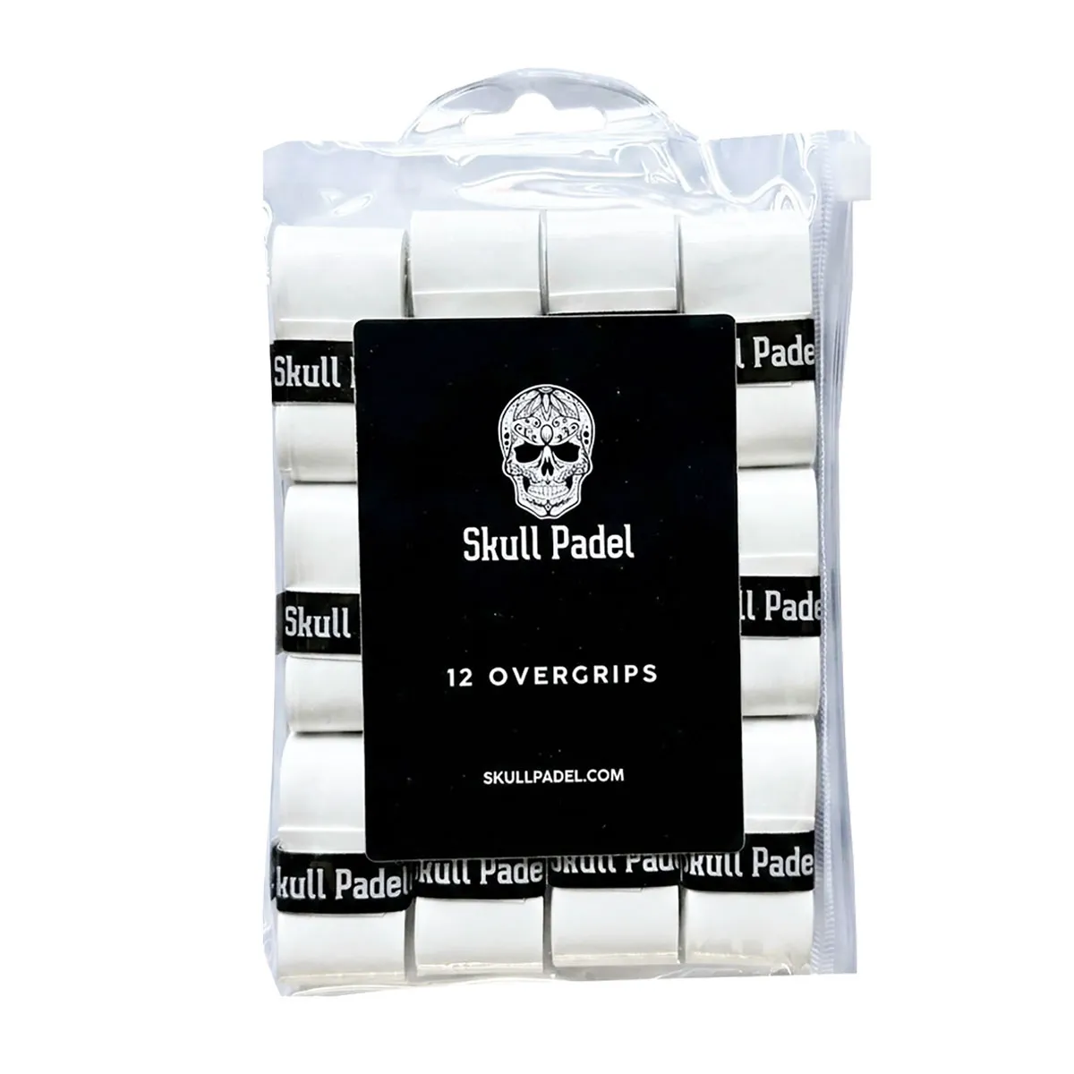 Skull Padel White Overgrip - 12 Pack