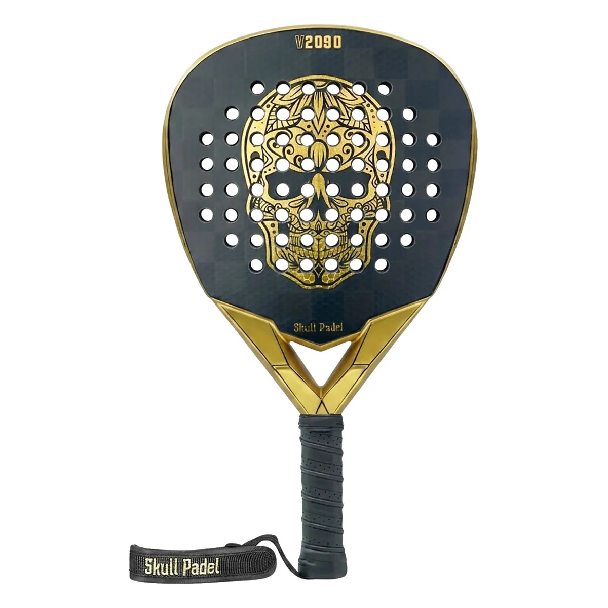 Skull Padel V2090 Black Gold 24K Padel Racket