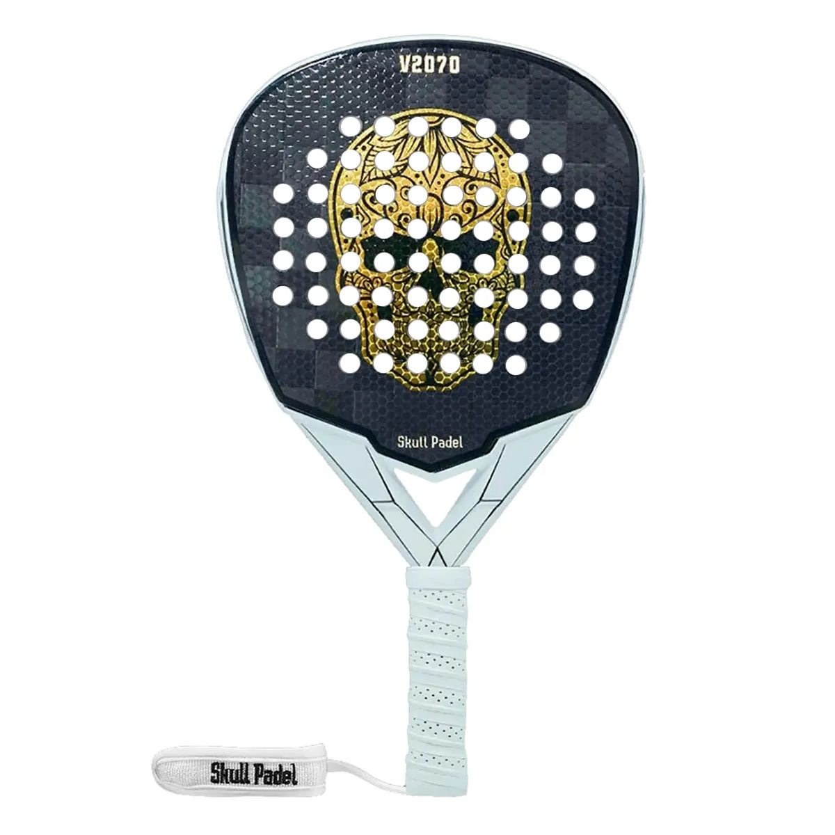 Skull Padel V2070 White Gold 24K Padel Racket