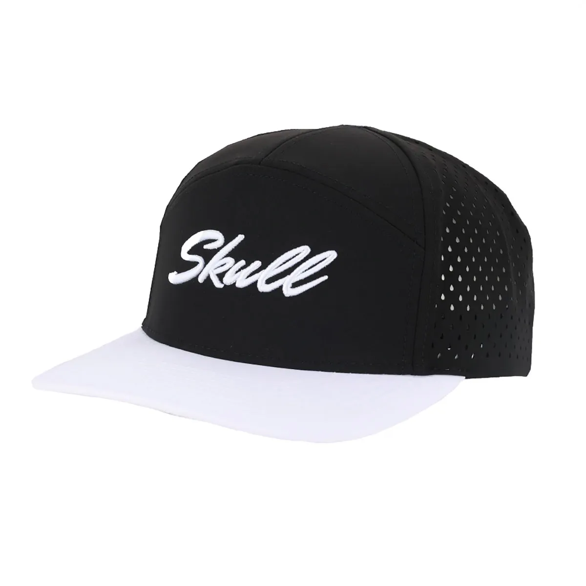 Skull Padel Retro Black White Cap