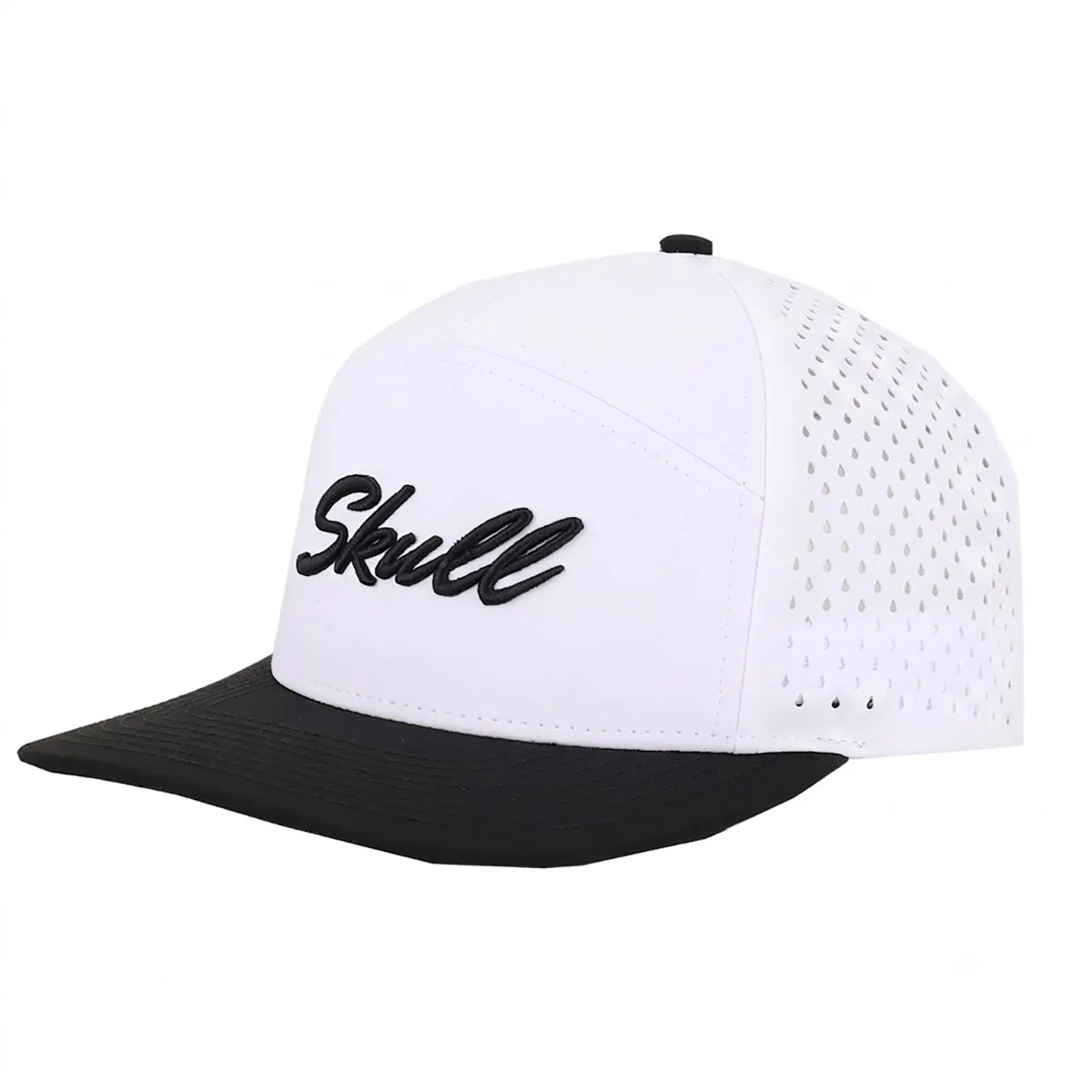 Skull Padel Retro White Black Cap