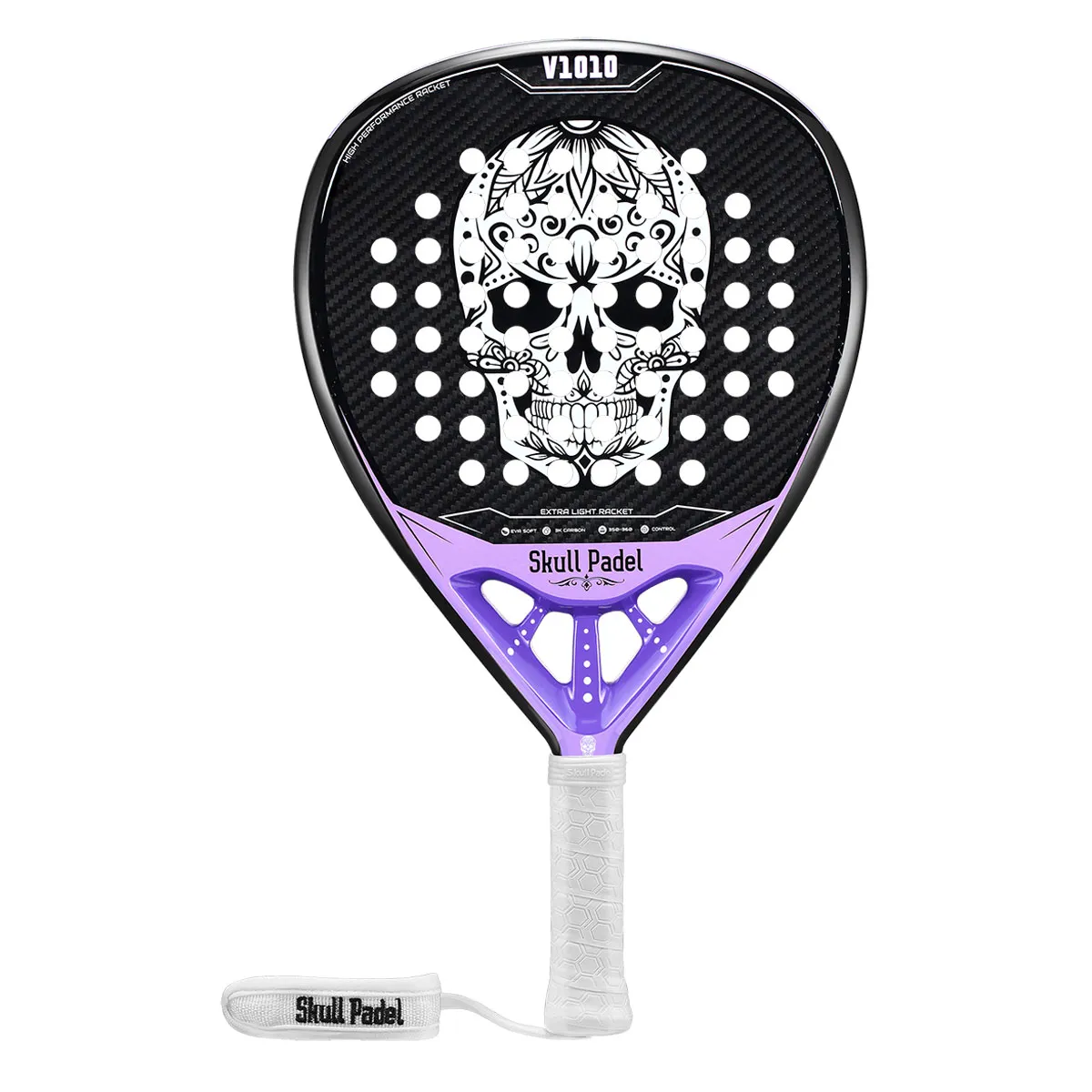 Skull Padel V1010 Purple Extra Light 3K Padel Racket
