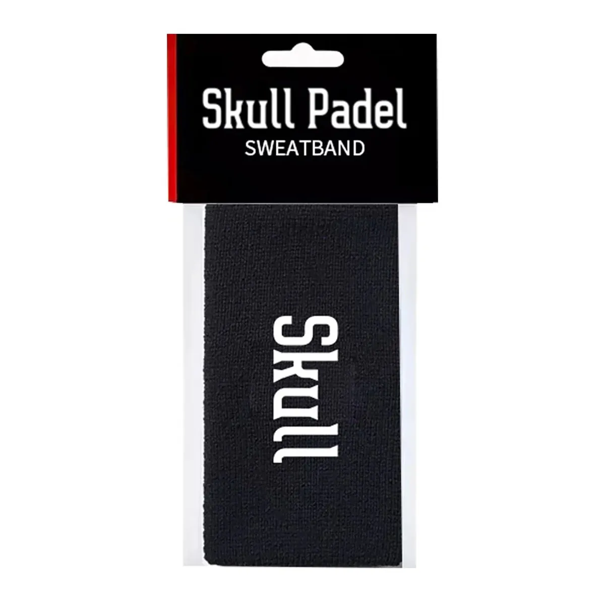 Skull Padel Large Sweatband - Black White